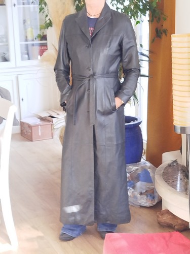 Trench femme long - trench, cuir