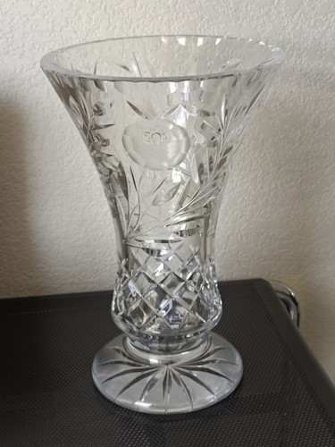 Vase cristal richement - vase,