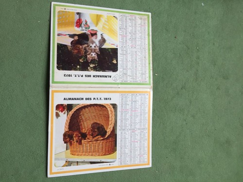 Calendrier almanach ptt 1973 - ptt,