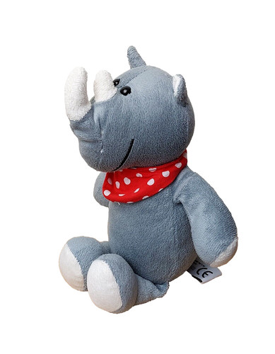 Peluche doudou rhinocéros