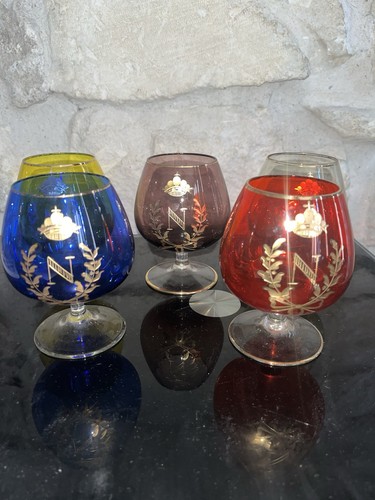 Lot verres cognac - 5, ballon