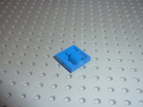 Lego bleu plate - 2x2, with