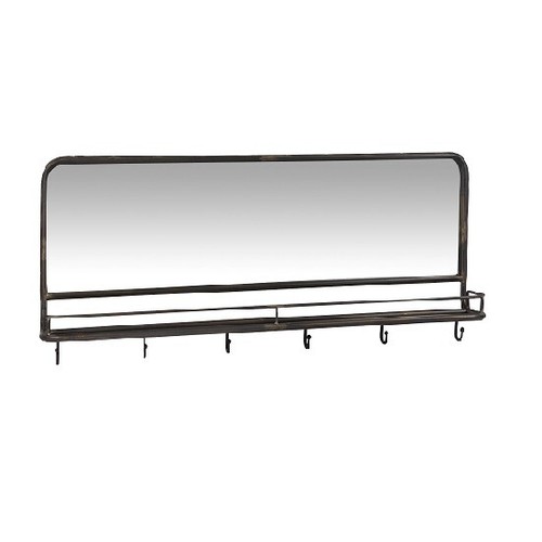 Miroir porte manteau noir avec - porte-manteau,