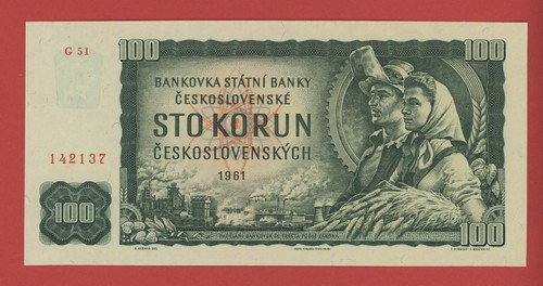 Czechoslovakia 100 korun 1961 - 100,