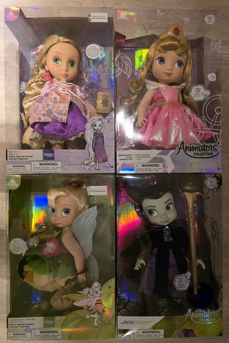 Disney store 4 poupées - disney,