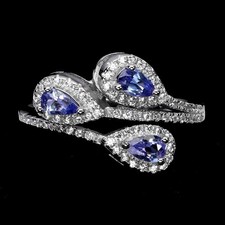 925 Bague en Argent Poire