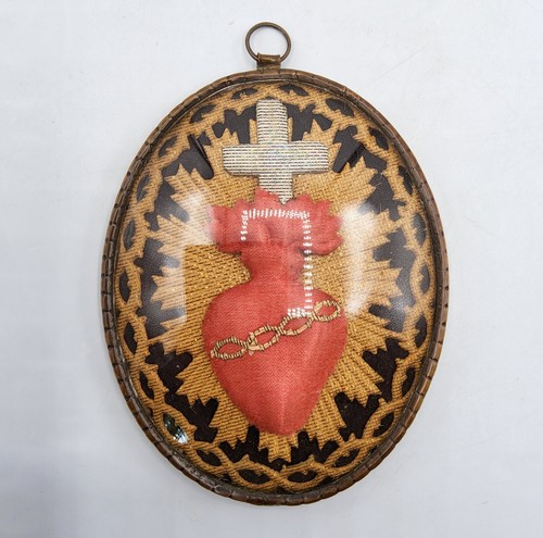 Cadre reliquaire sacré cœur