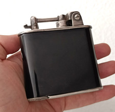 Briquet de table Lancel laque noire automatique France Lancel  lighter Art Deco