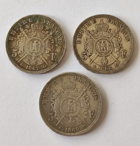 Lot monnaies francs - lot,