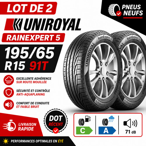 Lot pneus 195 - de, 91t