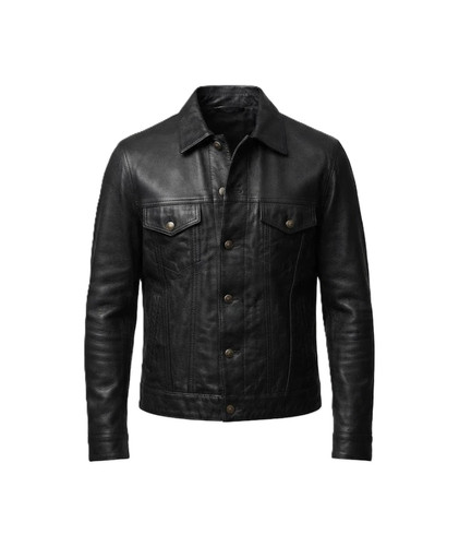 Veste camionneur cuir - camionneur, en
