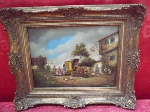 Très beau ancien - ancien, tableau