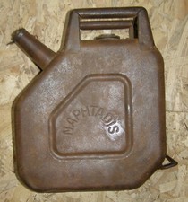 rare ancien bidon d'essence NAPHTADIS 10 litres