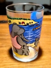 VERRE 9,8 CM BABAR DE BRUNHOFF 1970  (JARV742)
