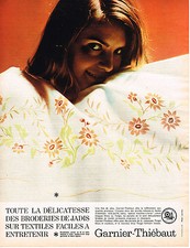 PUBLICITE ADVERTISING  1967   GARNIER-THIEBAUT    draps