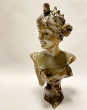 BUSTE ELEGANTE bronze 19e