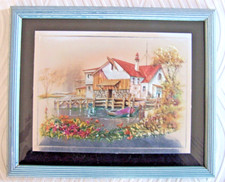 Cadre Tableau Reproduction d'une Peinture de ??  Gravure Technique Gaufrée