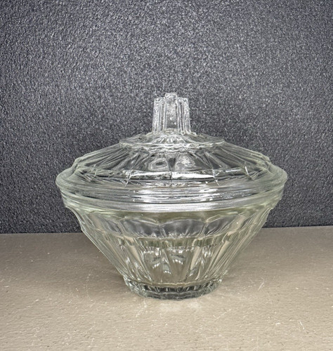 Bonbonnière sucrier verre