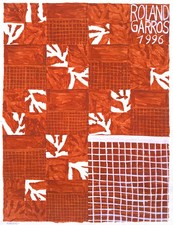 AFFICHE   POSTER    TENNIS ROLAND GARROS 1996