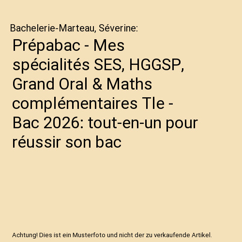 Prépabac mes spécialités - prépabac,