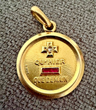 Médaille Augis Rubis en or 18