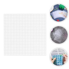  20 Pcs Feuille Maille Plastique Grillage Blanc Matériaux De Fabrication Sacs