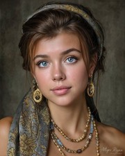 8x10 Elegant Female Portrait