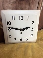 Pendule Horloge ancienne Vintage 1930 en Tôle Style Art Déco