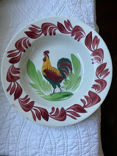 Assiette ancienne coq - ancienne,