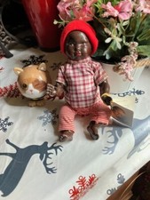 poupon neuf petitcollin 25 cm noir baigneur ref 20 25 07 boite ancienne mis v ne