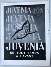 PUBLICITE ADS VOGUE 1948 MONTRE SUISSE JUVENIA + PARFUM visage Maud & Nano