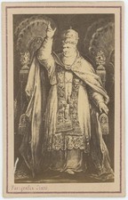 CDV circa 1865. Le Pape Pie IX