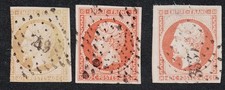 Timbre France 1853 N°16, 16a