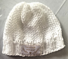 Bonnet Bébé simple,0-1 MOIS, Neuf, Tricot Main.