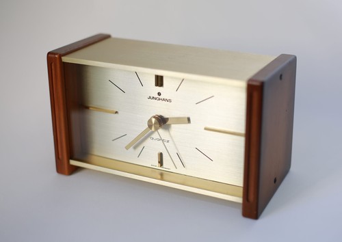Horloge bureau junghans teck - horloge,
