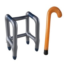 Aide À La Marche Gonflable Bâton De Marche Gonflable Costume De Retraité Cade...