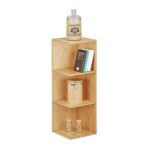 Etagère angle bambou 7 3 - etagère, d'angle