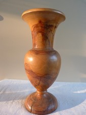 Grand vase balustre 30 cm bois