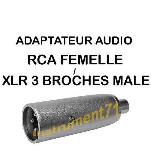 Adaptateur xlr broches - xlr, 3
