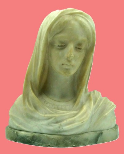 Buste vierge signée - buste,
