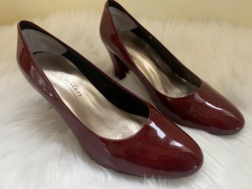 Escarpins talon cuir verni - talon,