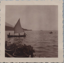 Italy, Malcesine, sailboat