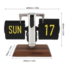 Auto Flip Desk Clock Grand Numéro 12 Heures Affichage Vintage Flip Down Clock
