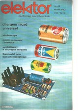 ELEKTOR N°44 CHARGEUR NICAD UNIVERSEL / STROBOSCOPE / THERMOSTAT BAIN PHOTO.
