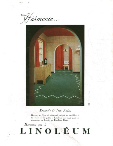 Publicité ancienne linoléum - ancienne,