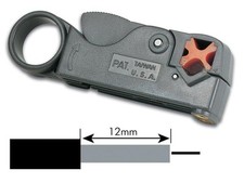 Toolland Dérouleur de câble coaxial, RG58 et RG59, dénudage efficace et précis