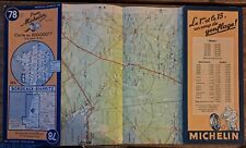 Carte MICHELIN n° 78-BORDEAUX-BIARRITZ - WW2 - Dom.de guerre  1945 Zones minées