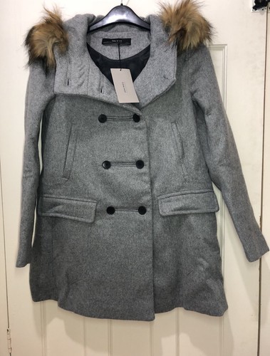 Zara grey long faux - long, fur