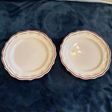 Lot de 2 assiettes blanches à