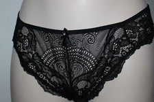 NEUF TANGA CHARLOTT TAILLE 3  NOIR LINGERIE FINE FRANCAISE CHARME SEXY